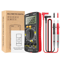 Ultra-thin Split LCD Digital Multimeter Tester with Stowable Test Pen Auto Voltmeter Resistance Tester Tool