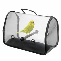 Transparent Handbag Travel Backpack Bird Carrier Cage Nests Pet Parrot Breathable