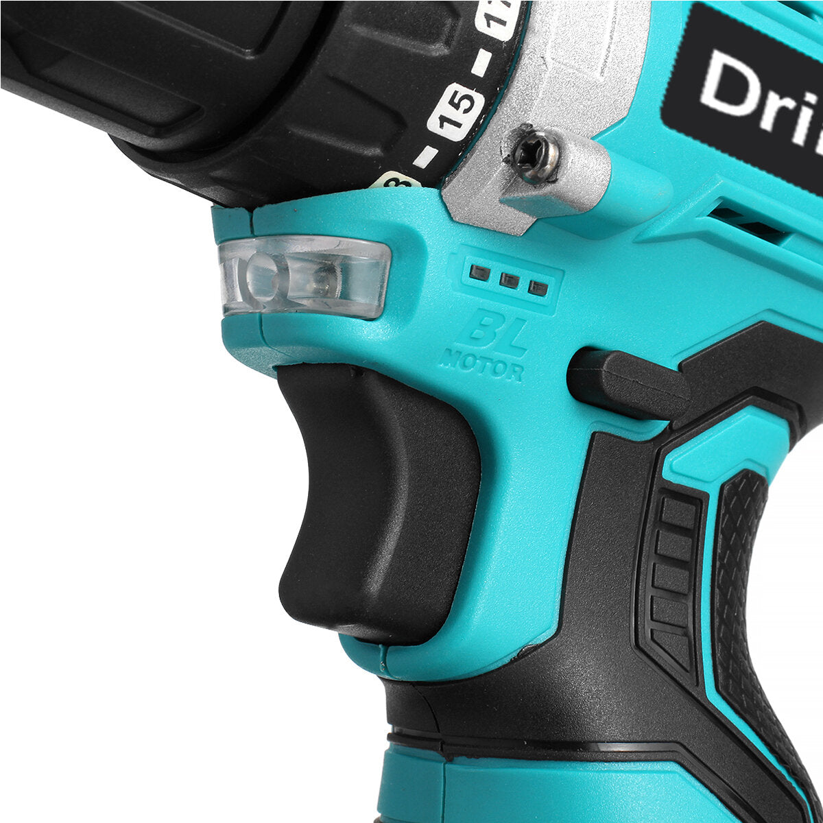 16.8V Brushless Electric Drill Driver Portable Rechargeable Screwdriver Power Tool W/ 1/2 Battery