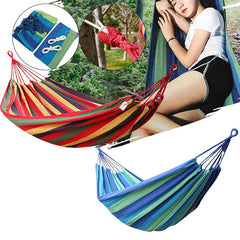 1-2 Person Double Hammock Chair Swing Bed Garden Outdoor Camping