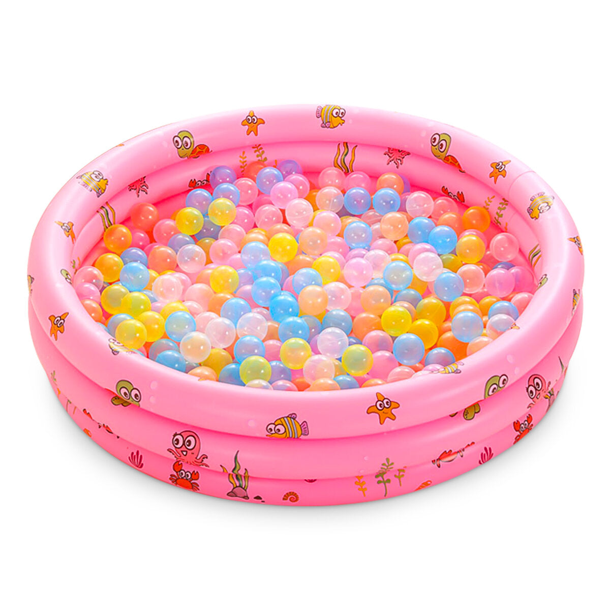 Thick PVC Inflatable Swimming Pool Children's Baby Bathing Pool Three Tube Inflatable Children's Round Play Pool Children's Toys Gifts