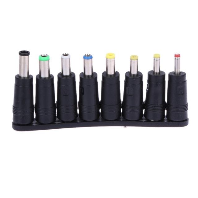 Universal 8pcs Angled Tips Power Adapter Supply Socket Plug Connector