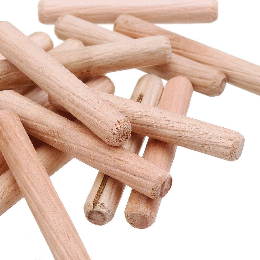 100pcs 6/8/10mm Round Wood Tenon Wooden Dowel for Woodworking