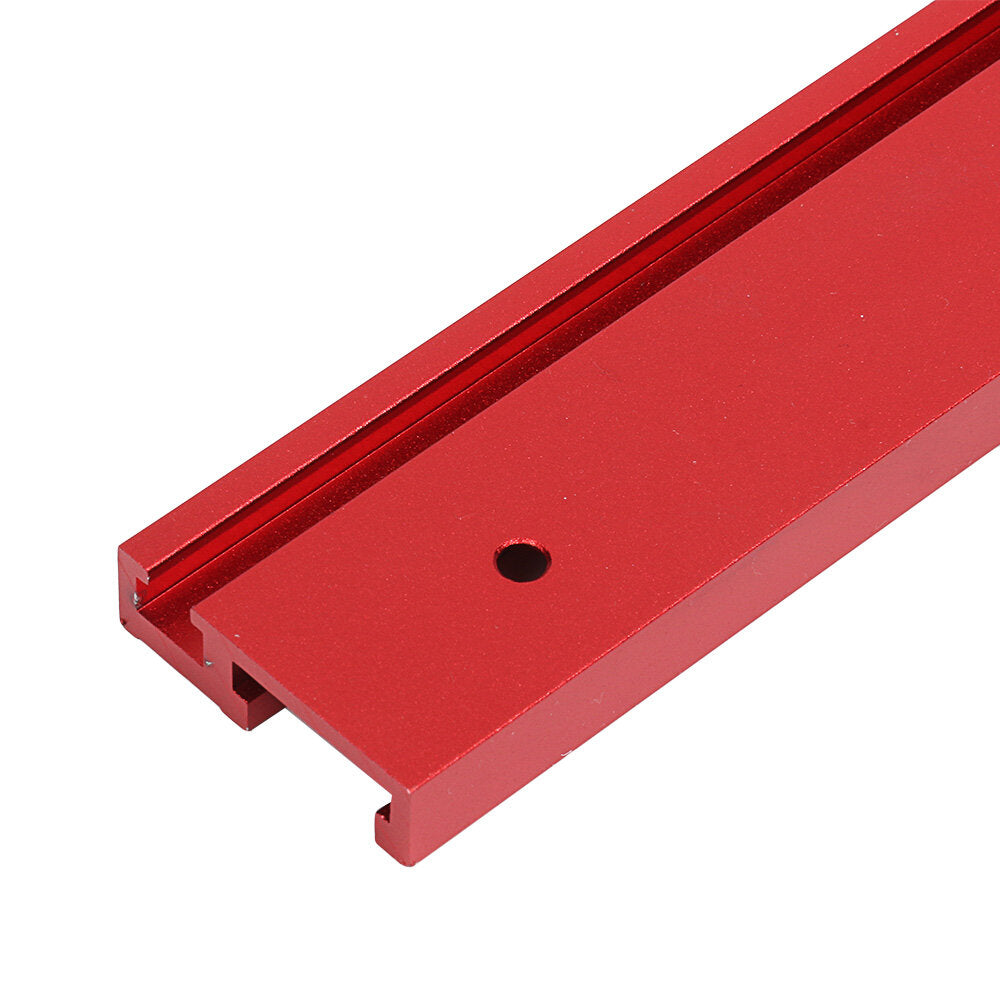 100-1220mm Red Aluminum Alloy 45 Type T-Track Woodworking T-slot Miter Track/Table Saw Router Miter Gauge