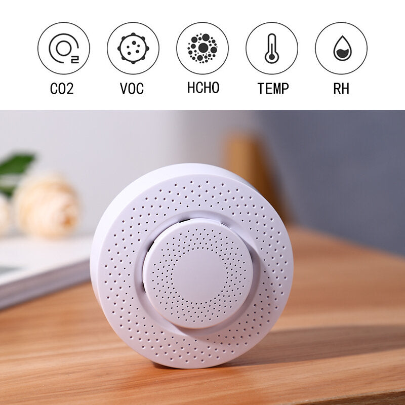 Smart Wifi Air Box APP Remote Control Formaldehyde/VOC/CO2/Temperature/Humidity Detector