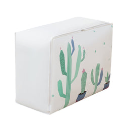 Wreath/Striped Deer/Cactus Printing Dustproof Clothes Storage Bag Travel Quilt Luggage Organizer