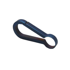 60mm Blue Quick Release Keychain Titanium Alloy Mini Key Ring