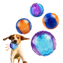 Dog Chew Toy Ball Interactive Dog Training Inflatable Grind Teeth Ball For Home Outdoor Games