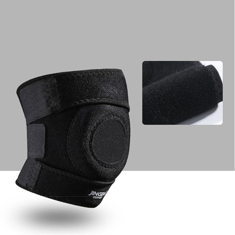 1pc Elastic Knee Pads Sports Fitness Knee Support Nylon Anti-fall Knee Protector Brace Outdoor Basketball Sports Fitness