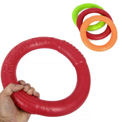 Pet Flying Discs Dog Training Ring Puller Resistant Bite Floating Toy for Puppy Outdoor Interactive Game Playing