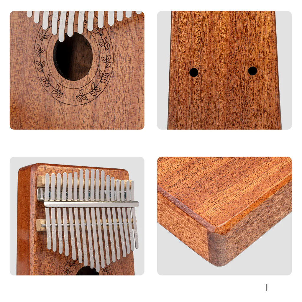 Kalimba 17 Key Thumb Piano Sapele Body Steel Keys Perfect For Music Lover Beginners