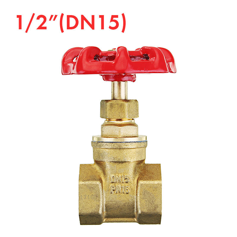 1/2" 3/4" 1" Brass Manual Gate Valves G Female Thread Water Flow Valve