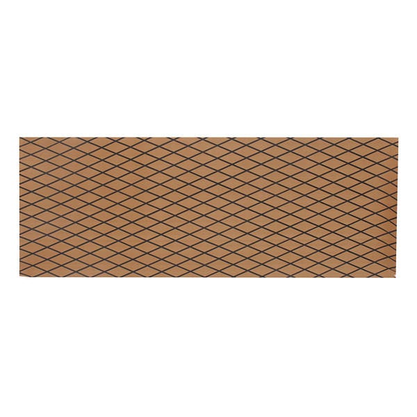 5mm/6mm 70x190cm EVA Foam Brown Black Rhombus Boat Flooring Faux Teak Sheet Pad