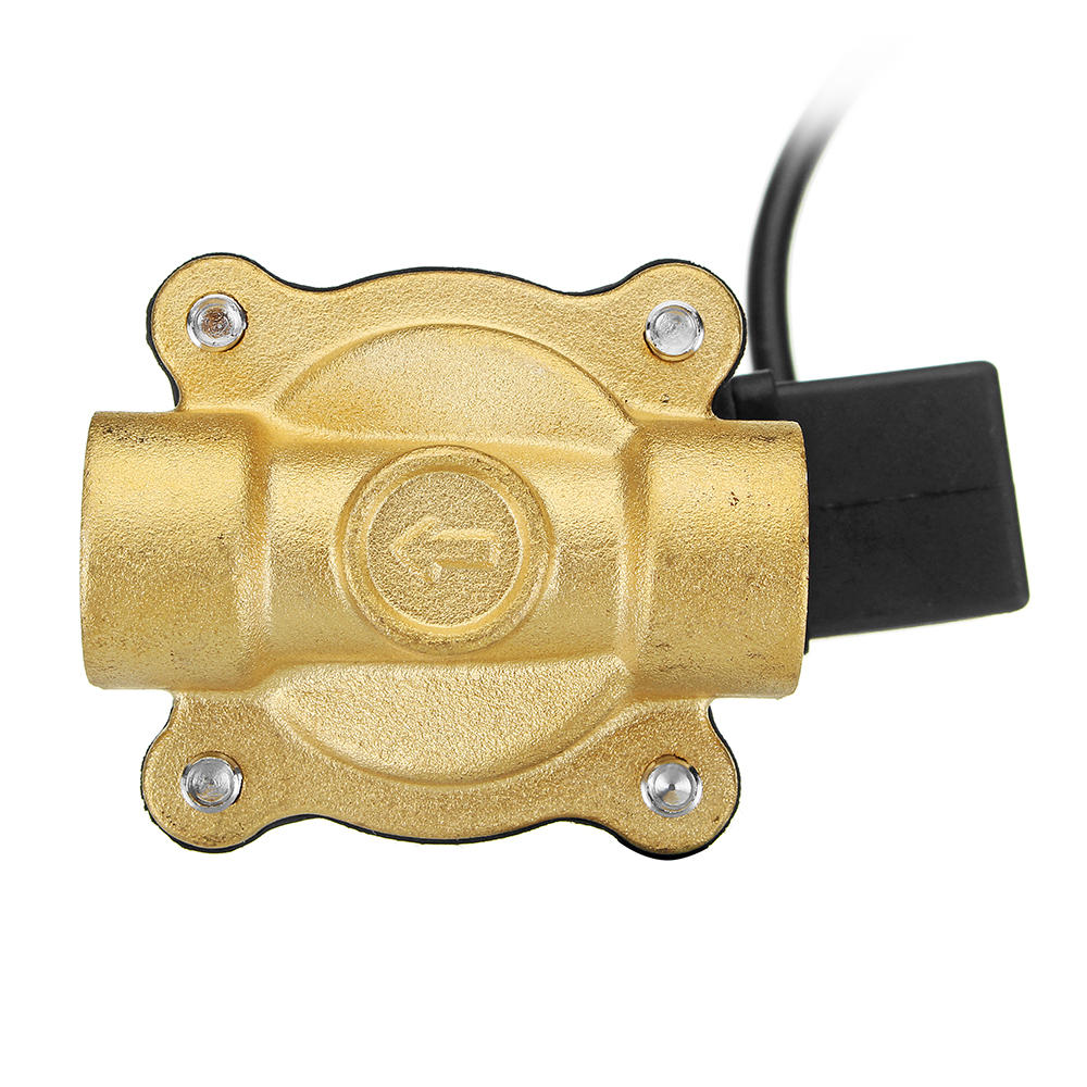 1/2" AC 220V Waterproof Brass Electric Solenoid Valve Music Water Fountain Valve