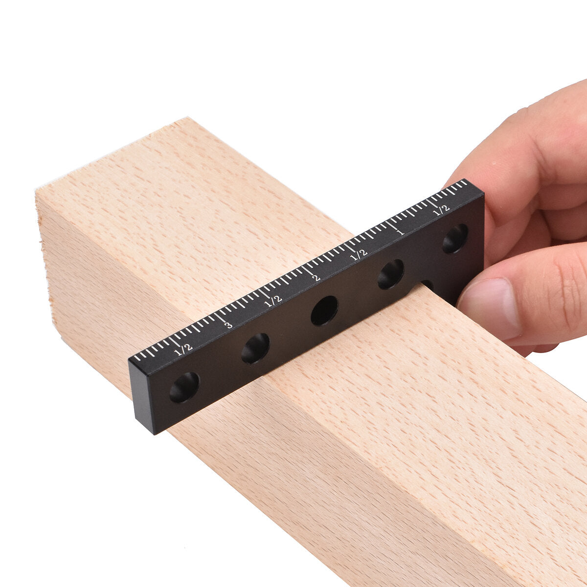 Aluminum Square Ruler for Woodworking - 90degree Angle, Metric & Imperial