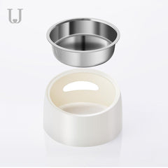 Pet Tilt Stainless Steel Bowl Dog Food and Water Feeder With Base