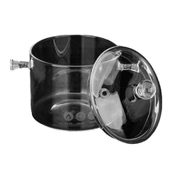 1.5/1.7L Resistant Clear Glass Cooker Pot Soup Heat Bowl Food Milk Cooker Tool Heating Kitchen Pot