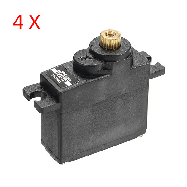 4PCS 17g Metal Gear Core Motor Micro Digital Servo for RC Models