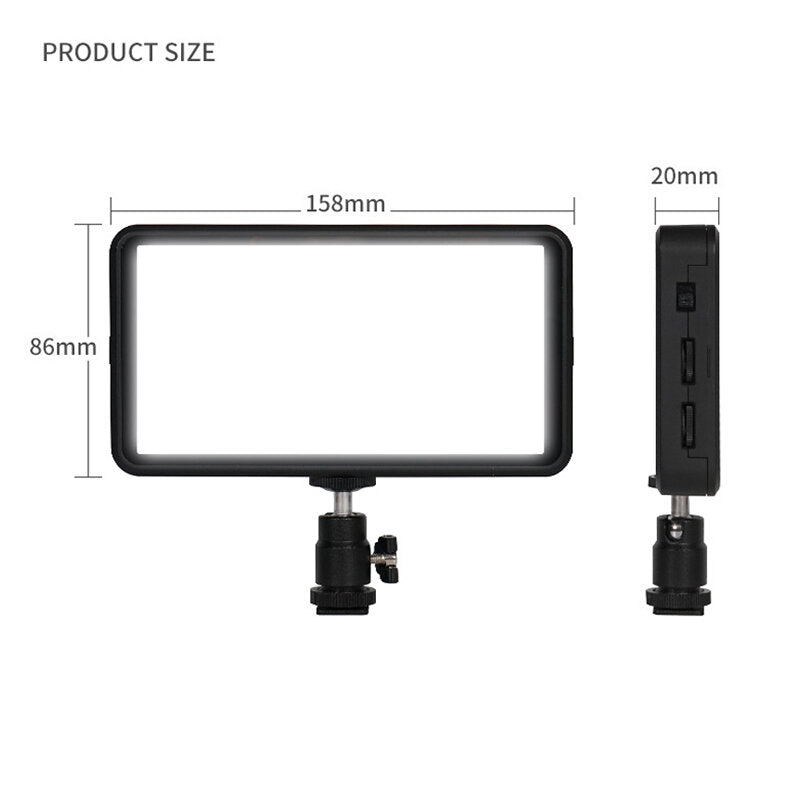 Photography Fill Light LED Video Camera Light For Outside Wedding News Interview For Canon for Sony DSLR Camera