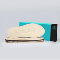 2 Pair Senthmethc Wool Felt Cork Sport Insoles Ultralight Winter Warmth Insole