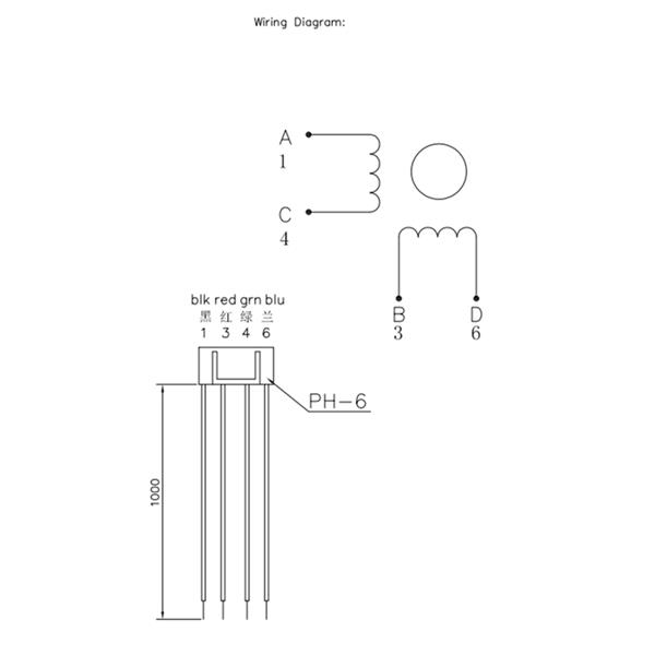 1.842 Hybrid Stepper Motor Two Phase 48mm 5kg.cm 1.68A Step Motor