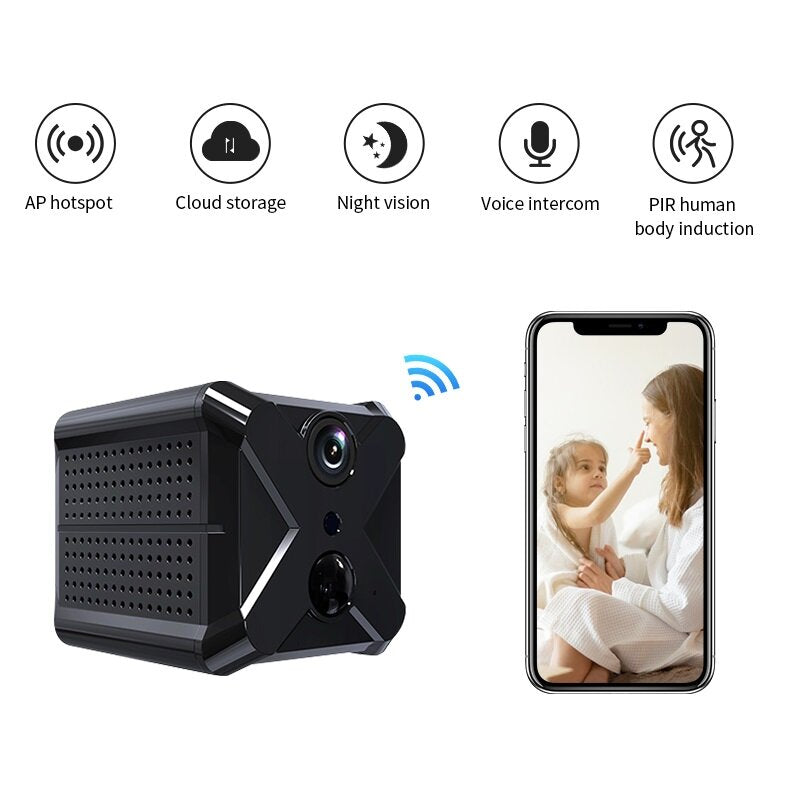 1080P HD Home Security Surveillance Network Camera with Night Vision Motion Sensor Detection Alarm