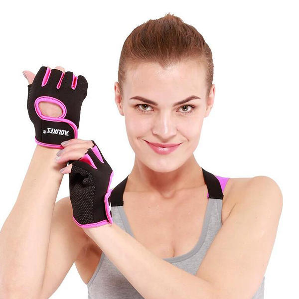 1 Pair Fitness Gloves Anti-slip Half Fingers Gloves Sport Exercise Training Gym Gloves