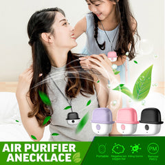 USB Charging Portable Air Purifier Air Purification Necklace PM2.5 Portable Sterilization