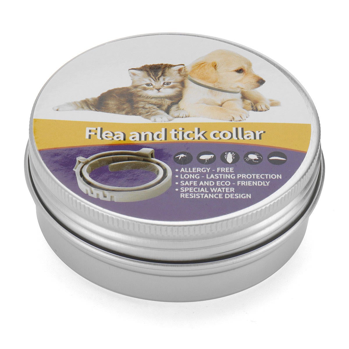 Natural Flea Collar For Dogs - Flea and Tick Protection For Up to 6 Months Anti Insect Mosquitoes Protection