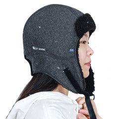 Windproof Fleece Hat Outdoor Cycling Skiing Winter Warm Thermal Headwear Portable Waterproof Cycling Helmets