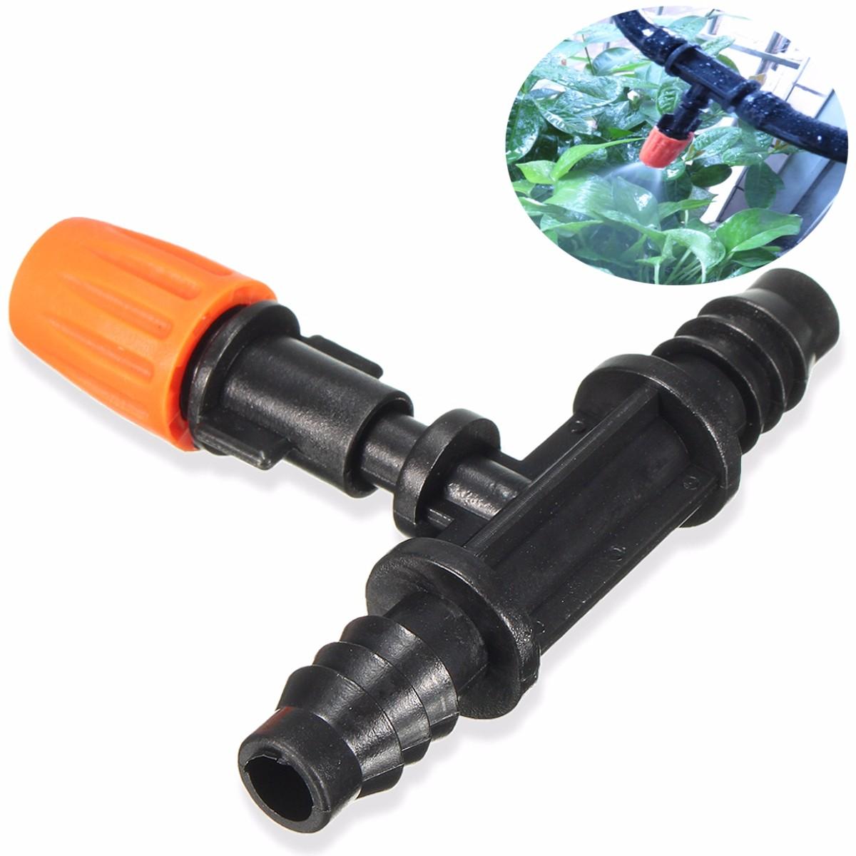 Mist Nozzle Sprinkler with 8/11 Flat Tee Garden Irrigation Tools