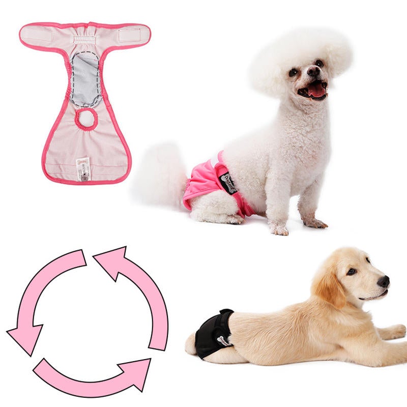 Washable Female Dog Sanitary Pants Waterproof Anti-harassment Dog Diaper Physiological Pants Pet Pants