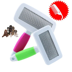 Pet Puppy Dog Cat Hair Shedding Grooming Pet Hair Trimmer Fur Comb Brush Slicker Tool