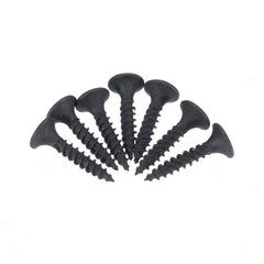 1000Pcs M3.5 20mm Corss Black Recessed Flat Head Self Tapping Ash Phosphorus Drywall Metric Threaded Wood Screw Nail Bolt