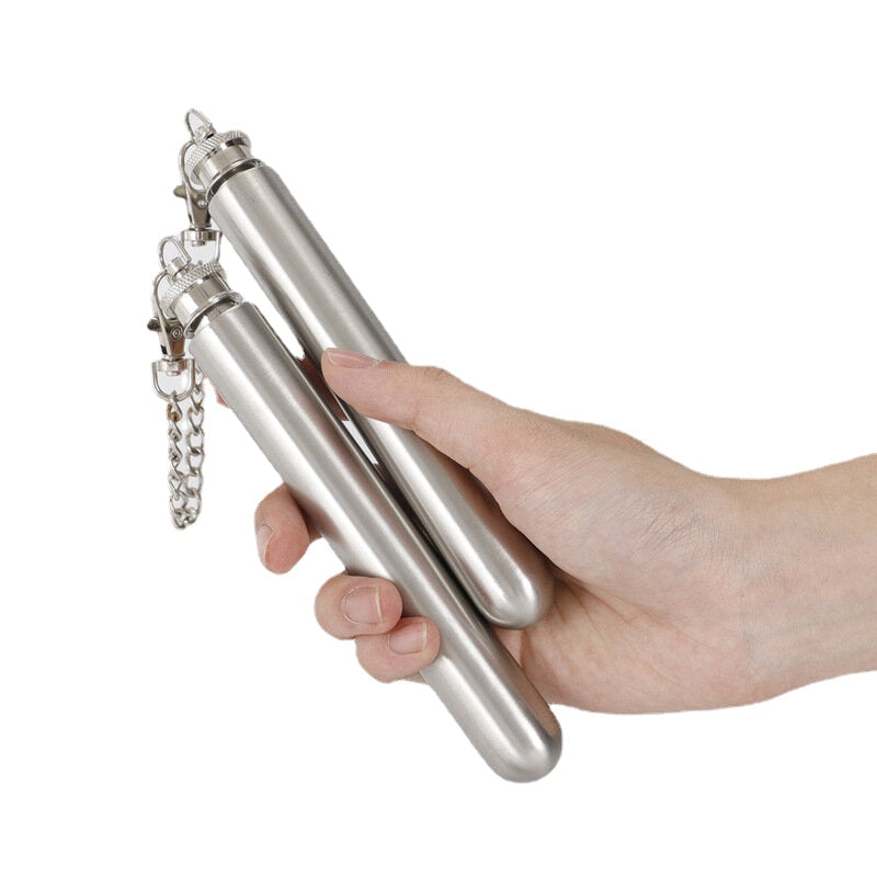 1.5oz EDC Hip Flasks Creative Portable Stainless Steel Drinking Tube Lightweight Drink Bottle Outdoor Camping