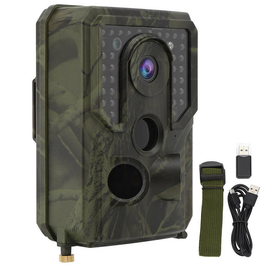 HD 120 Infrared Night Vision Hunting Camera 12MP 1080P Outdoor Shooting Hunting Trail Camera for Home Security and Wildlife Monitoring