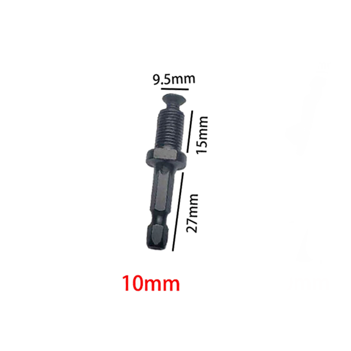 Round Shank Hexagonal Post Chuck Drill Bit High Carbon Steel Male Steel Shank Adapter Thread, With Screws, For Electric Hammer Adapter