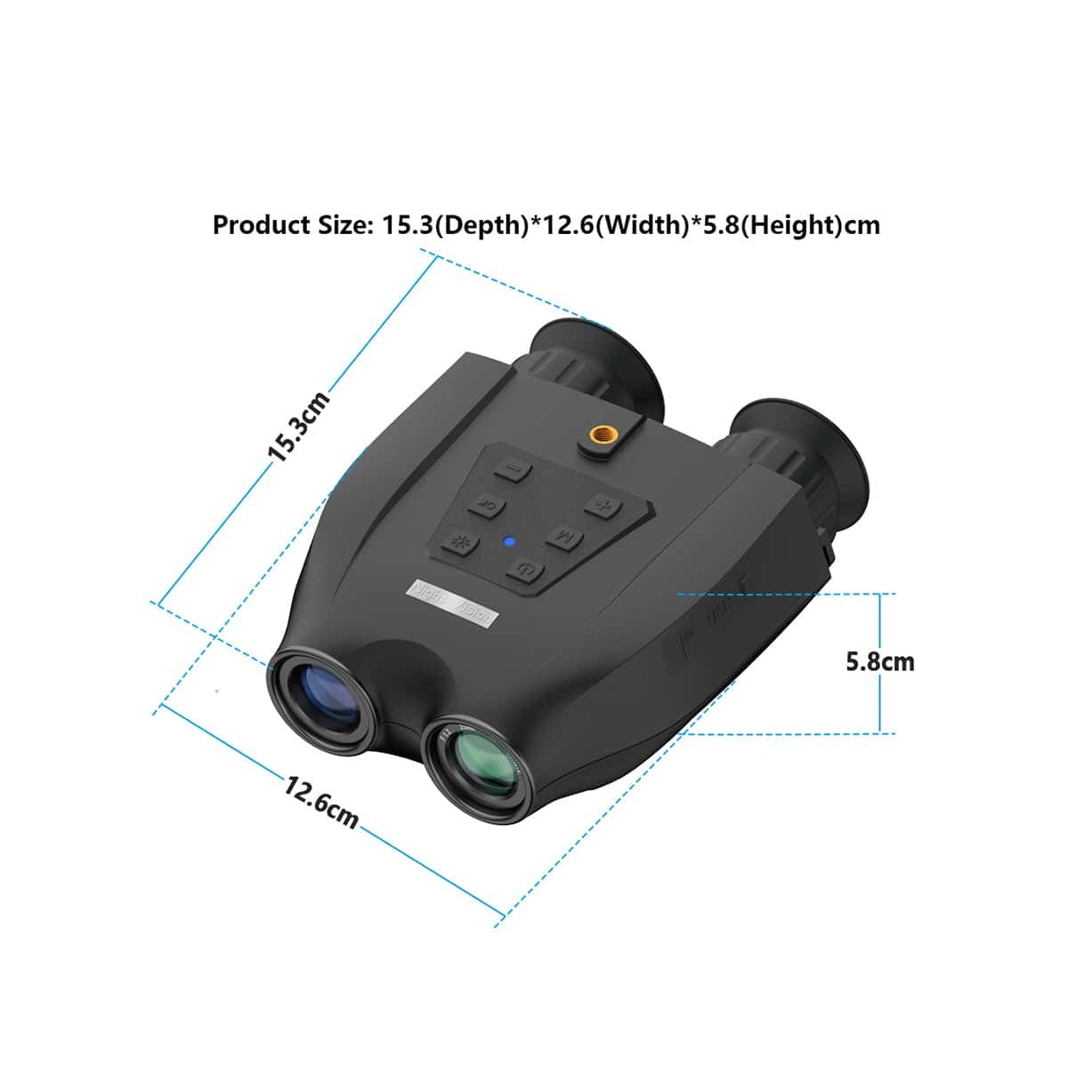 Dual Tube Digital Zoom Night Vision Scope, 300m Infrared 2.5k Ultra HD Head-mounted Hunting Telescope