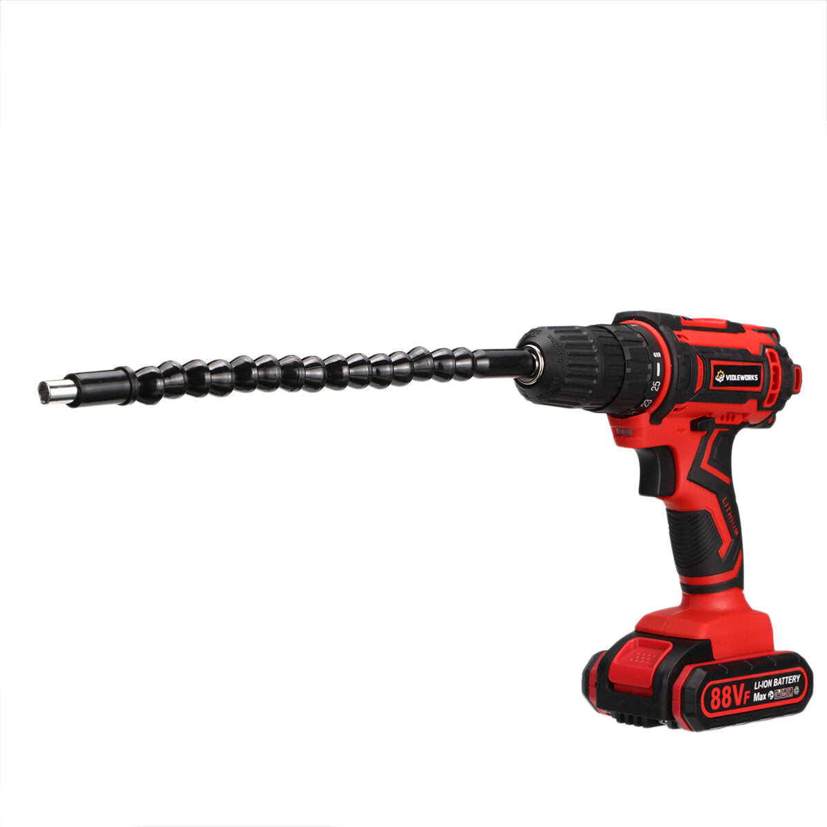 88VF 6000mAh Cordless Electric Drill Screwdriver + 30Pcs Accessories + 1/2Pcs Battery