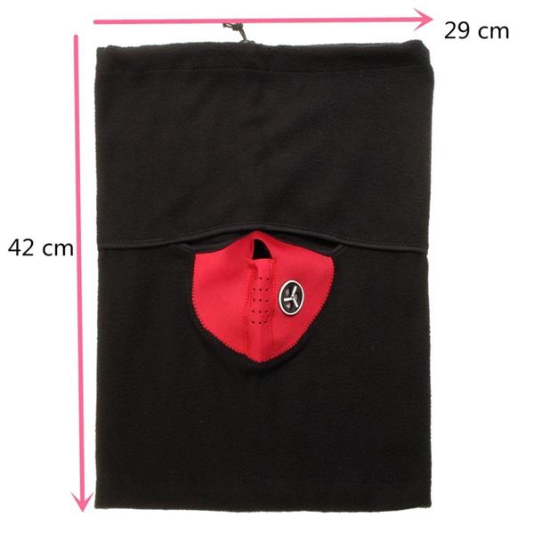 Unisex Fleece Neck Warmer Scarves Snood Face Mask Ski Hat Cap