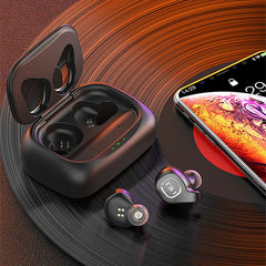 TWS Stereo bluetooth 5.0 Earphone HiFi Music Binaural Call In-ear Earbuds Sports Headphone With 2200mAh Charging Box
