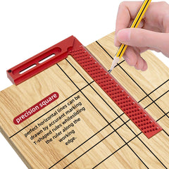 100mm 90 Degree Carpenter Square L Square Right Angle Ruler Aluminum Pocket Ruler Woodworking Measuring Tool