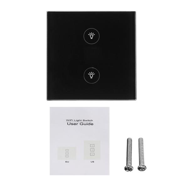 AC 100-240V 10A WiFi Smart Home Switch Wall Light Touch EU 86 Type Switch Panel App Control For Amazon Alexa Google Home EWelink