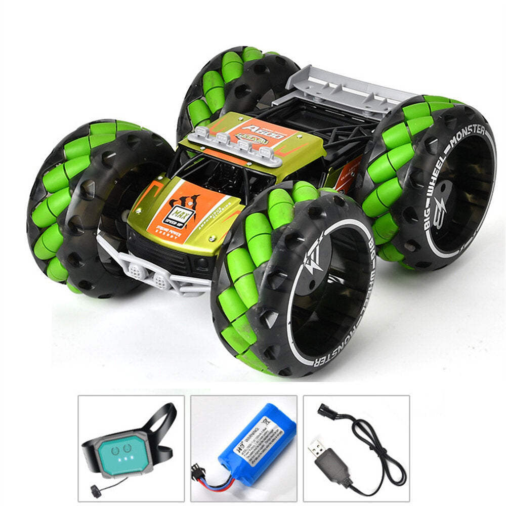 1/10 2.4G 4WD RC Stunt Car Gesture Sensor Watch Control Lighting Music High Speed Off-Road Truck Models