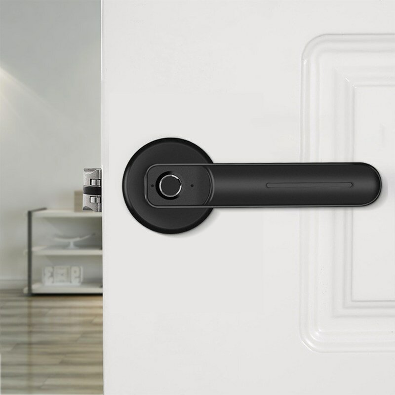 Q2 Electronic Fingerprint Door Lock Sensitive Smart Digital Door Handle Lock for Hotel Home Office