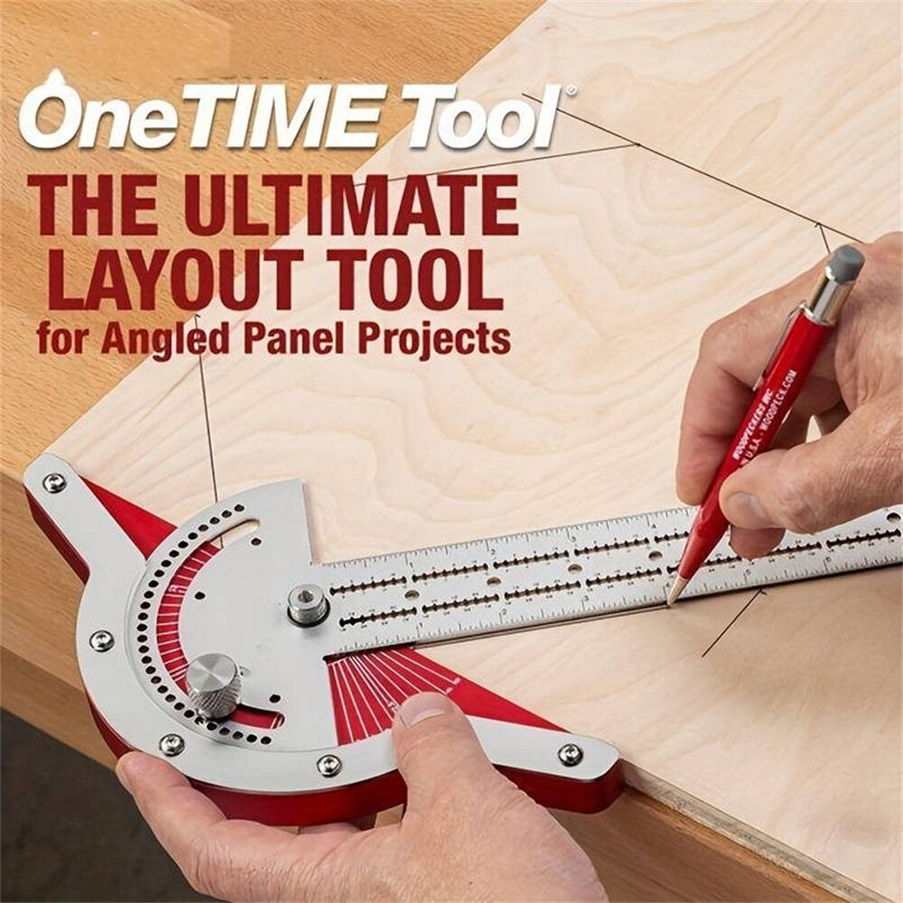 Woodworking Edge Ruler Protractor Angle Detector Vernier Caliper Measuring Tool Woodworking Tools