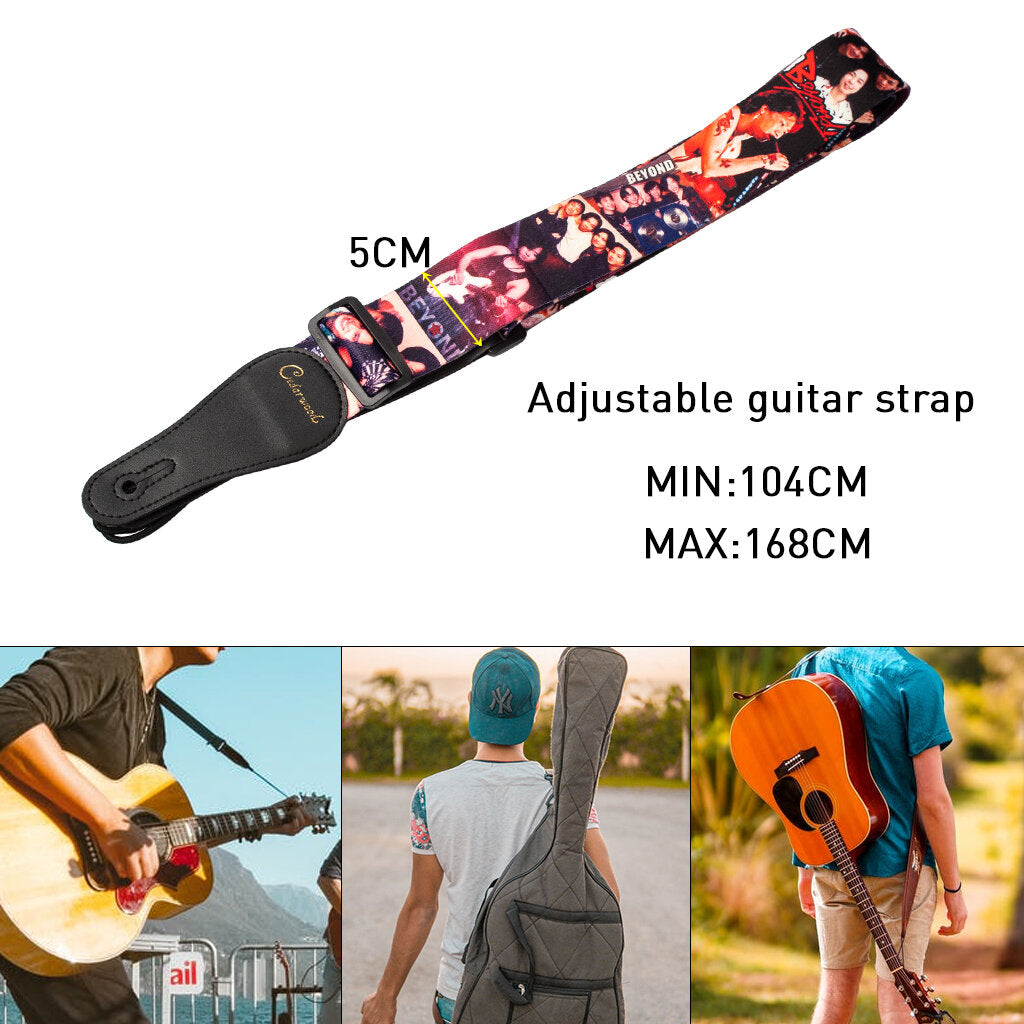Guitar Strap Adjustable Guitar Strap Shoulder Belt For Acoustic Electric Guitar Bass Soft Nylon Webbing Belt Beyond