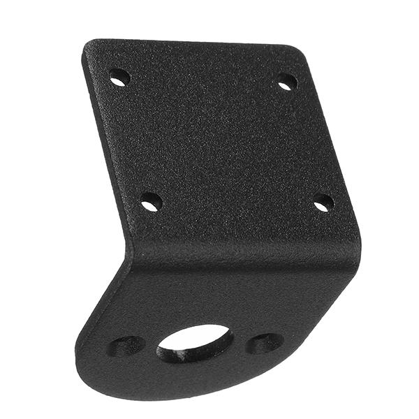 555 DC Motor Bracket Black L Shape Alloy Fixed Support Mounting Bracket