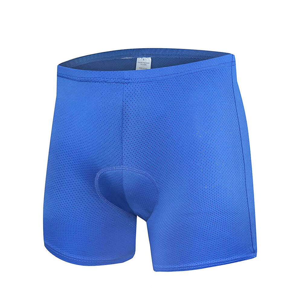 Outdoor Men's Quick Dry Breathable Shock Absorption Sport Riding Bike Shorts with Padded Seat Cushion