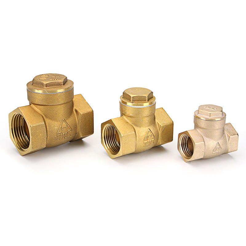 1/2" 2/3" 1" Brass Swing Check Valve Female NPT Threaded Durable Brass Construction Valves